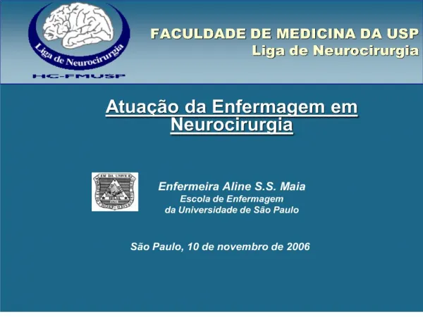 faculdade de medicina da usp liga de neurocirurgia