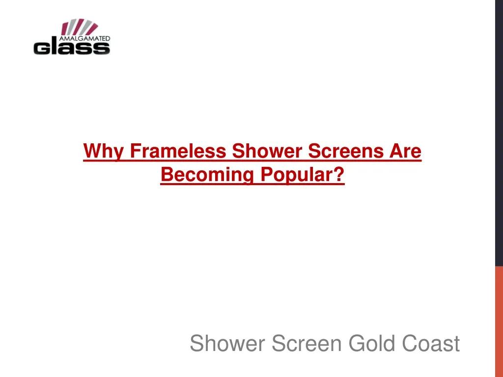 why frameless shower screens are becoming popular