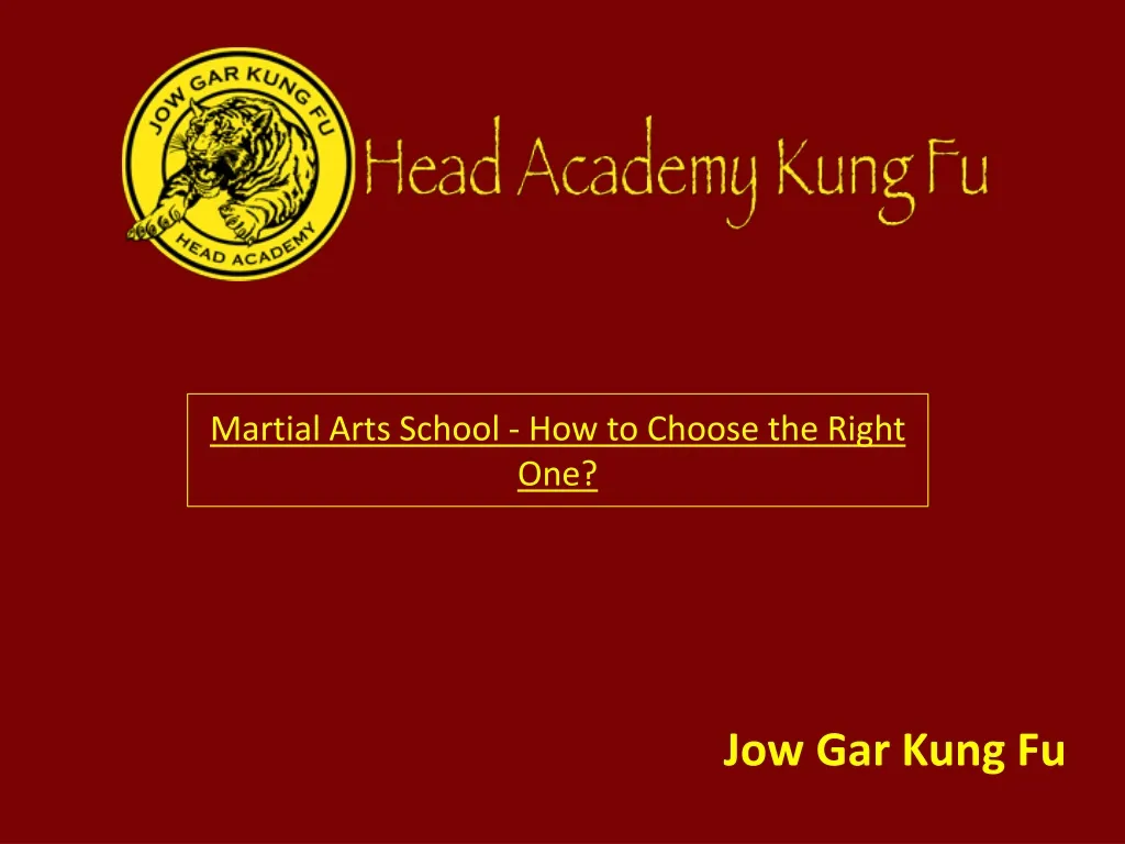 martial arts school how to choose the right one