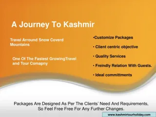 Kashmir Srinagr Tour Package From Delhi - slide 1