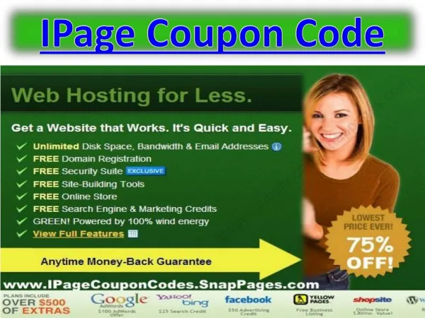 Ipage Coupon Code - Get Upto 75% Discount with ipage Hosting