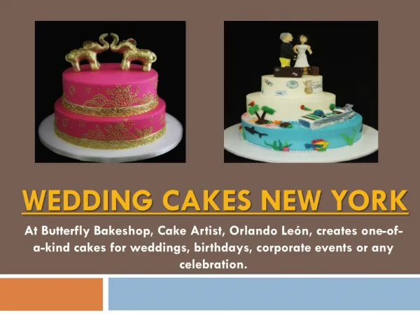 Wedding Cakes New Jersey