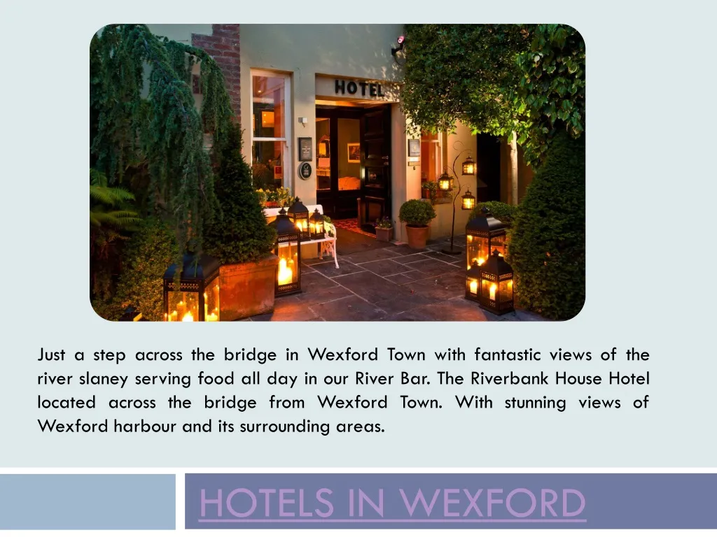 hotels in wexford