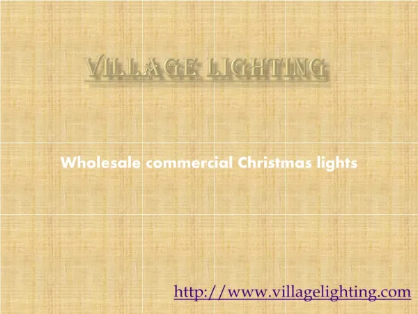 Wholesale commercial Christmas lights