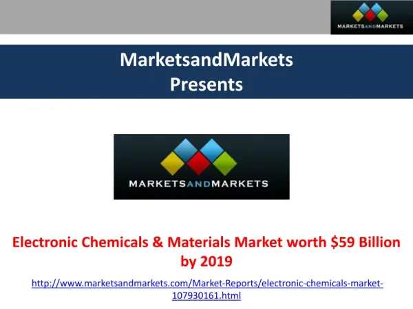 Electronic Materials Market 2019