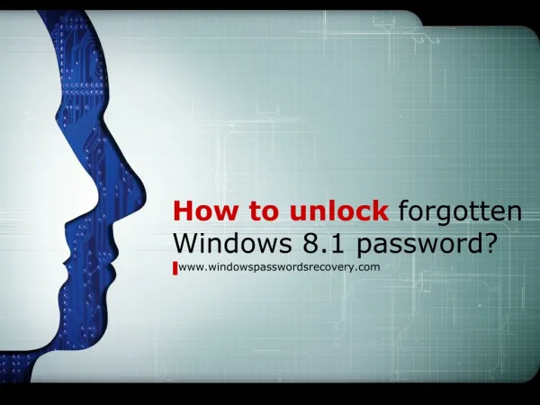 How to unlock forgotten Windows 8 password?