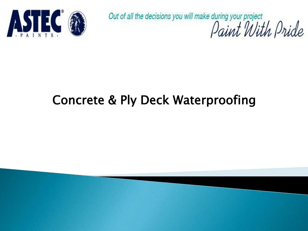 concrete ply deck waterproofing