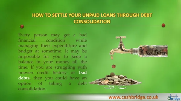 Helpful instructions of borrowing Debt Consolidation