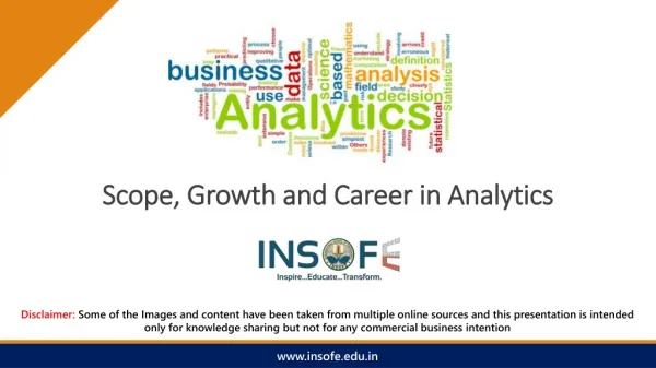 Scope and Career in Analytics