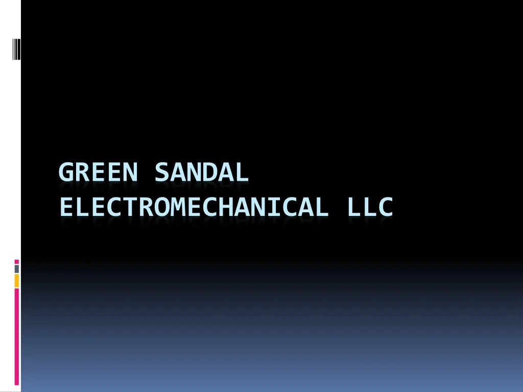 green sandal electromechanical llc