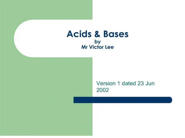 acids bases by mr victor lee