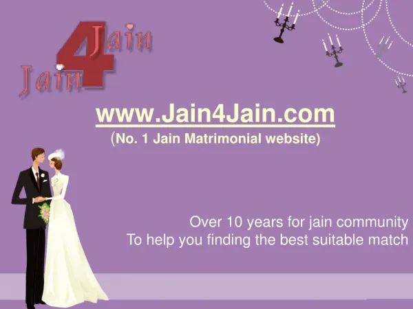 Jain Matrimony - No.1 Jain Matrimonial Website