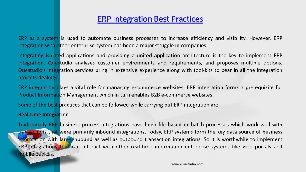 erp integration best practices erp as a system