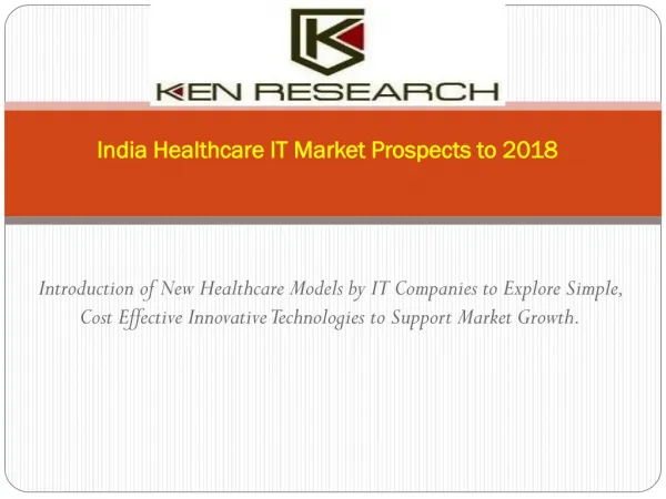 India Healthcare IT Industry Market Research Report