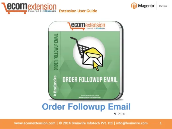 Magento Order Follow up Email extension - Auto-Response E-ma