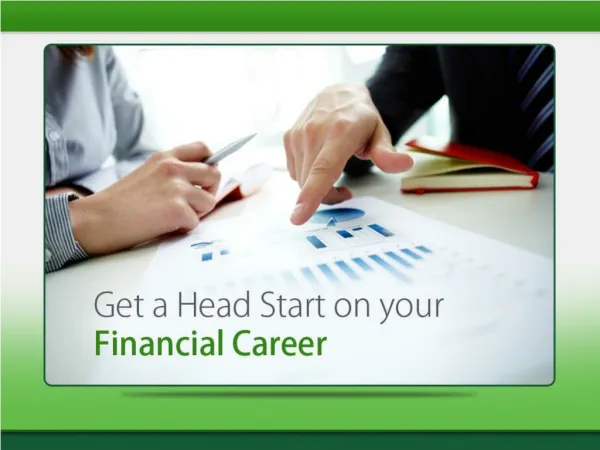Kick Starting your Financial Career