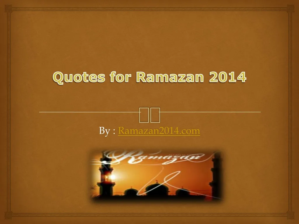 quotes for ramazan 2014