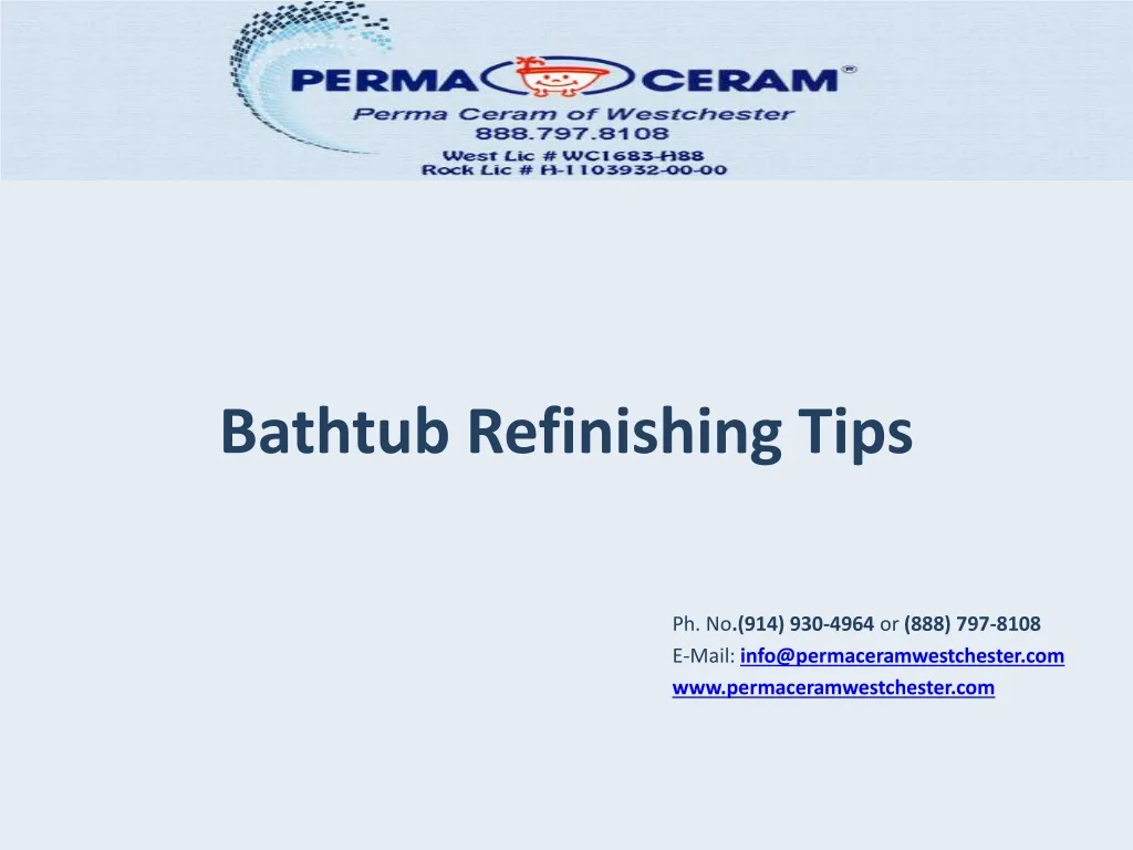 bathtub refinishing tips