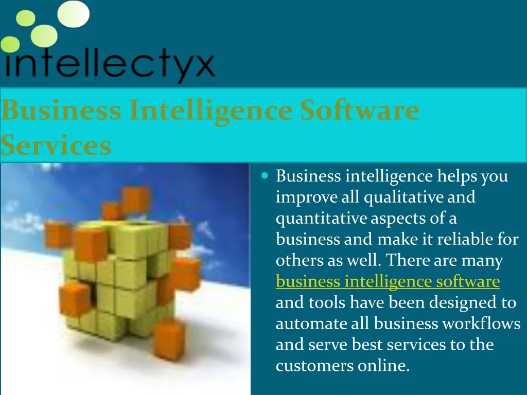 business intelligence software services