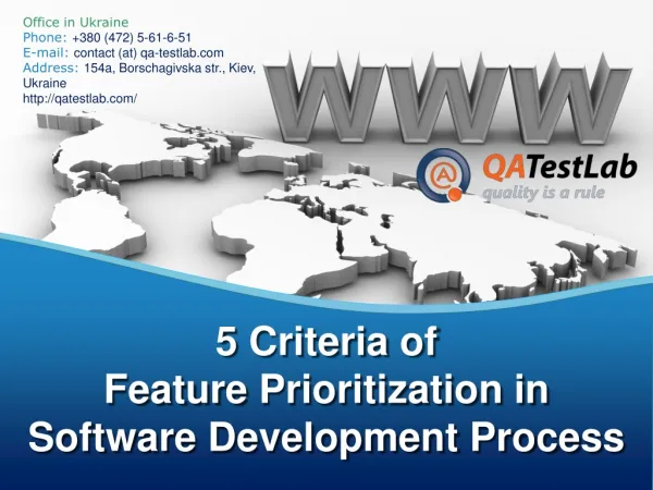 5 Criteria of Feature Prioritization in Software Development