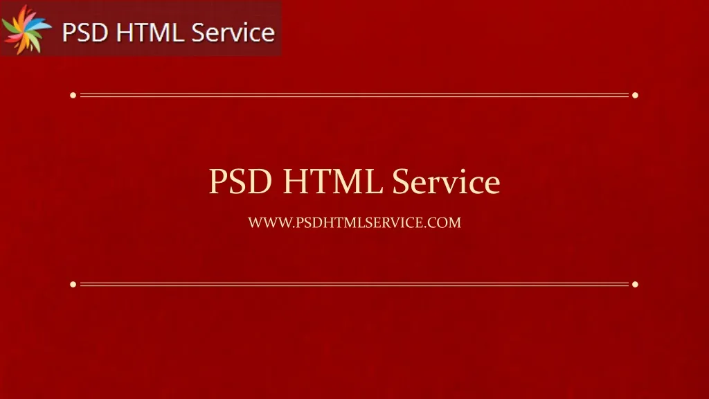 psd html service