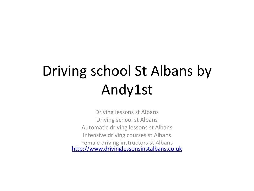 driving school s t albans by andy1st