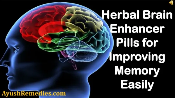Herbal Brain Enhancer Pills for Improving Memory Easily