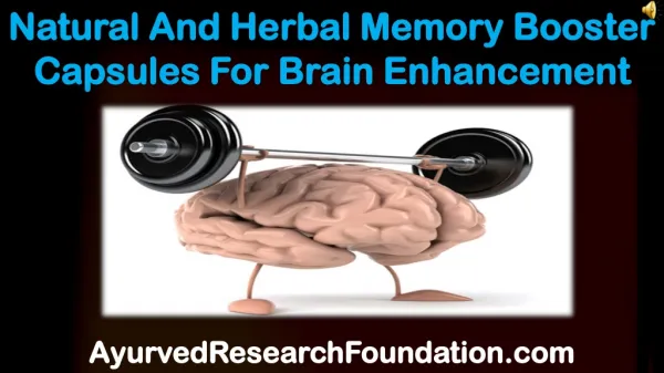 Natural And Herbal Memory Booster Capsules For Brain Enhance