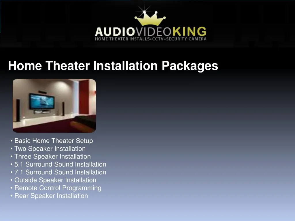 home theater installation packages