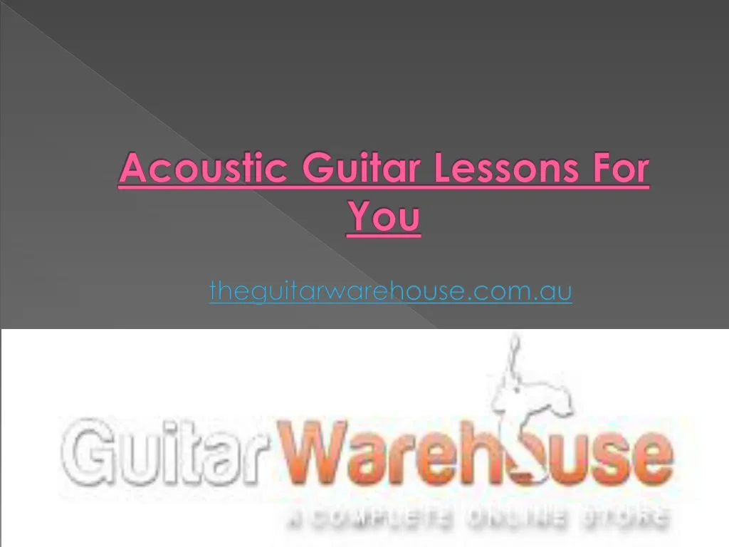 acoustic guitar lessons for you