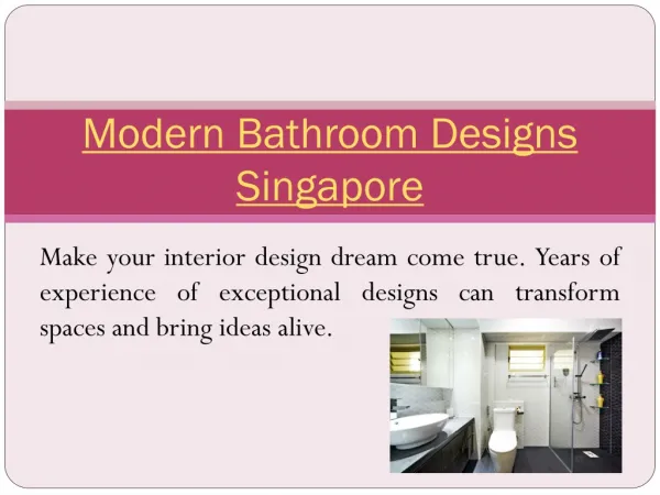 Toilet Interior Design Singapore