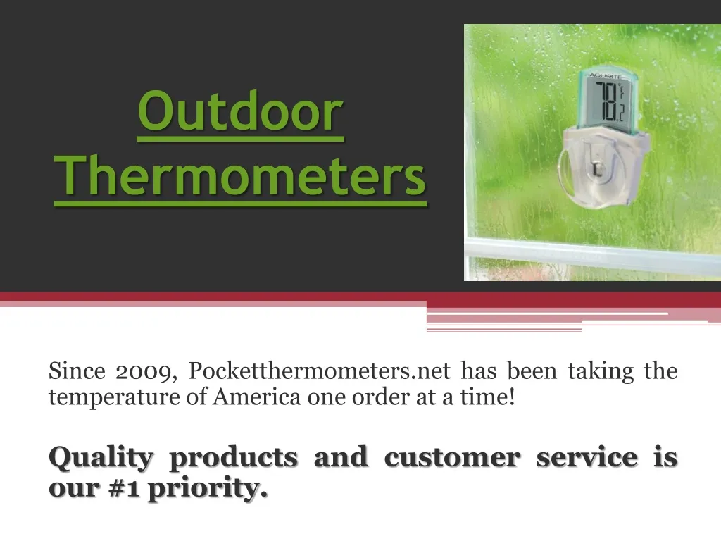 outdoor thermometers