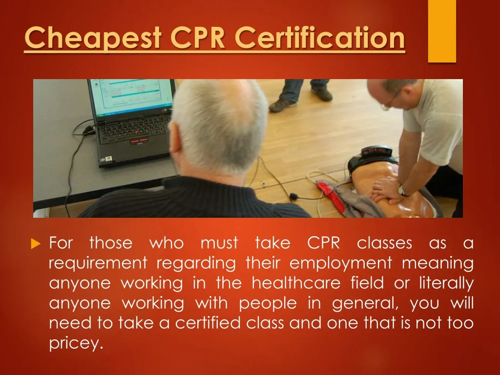 cheapest cpr certification