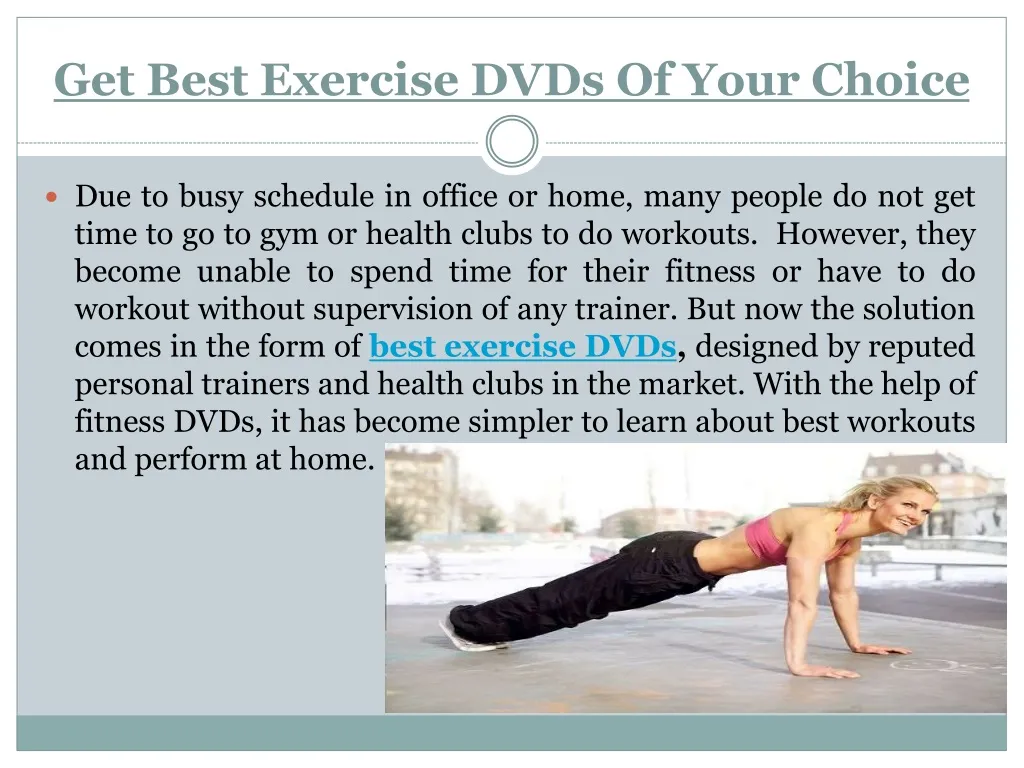 get best exercise dvds of your choice
