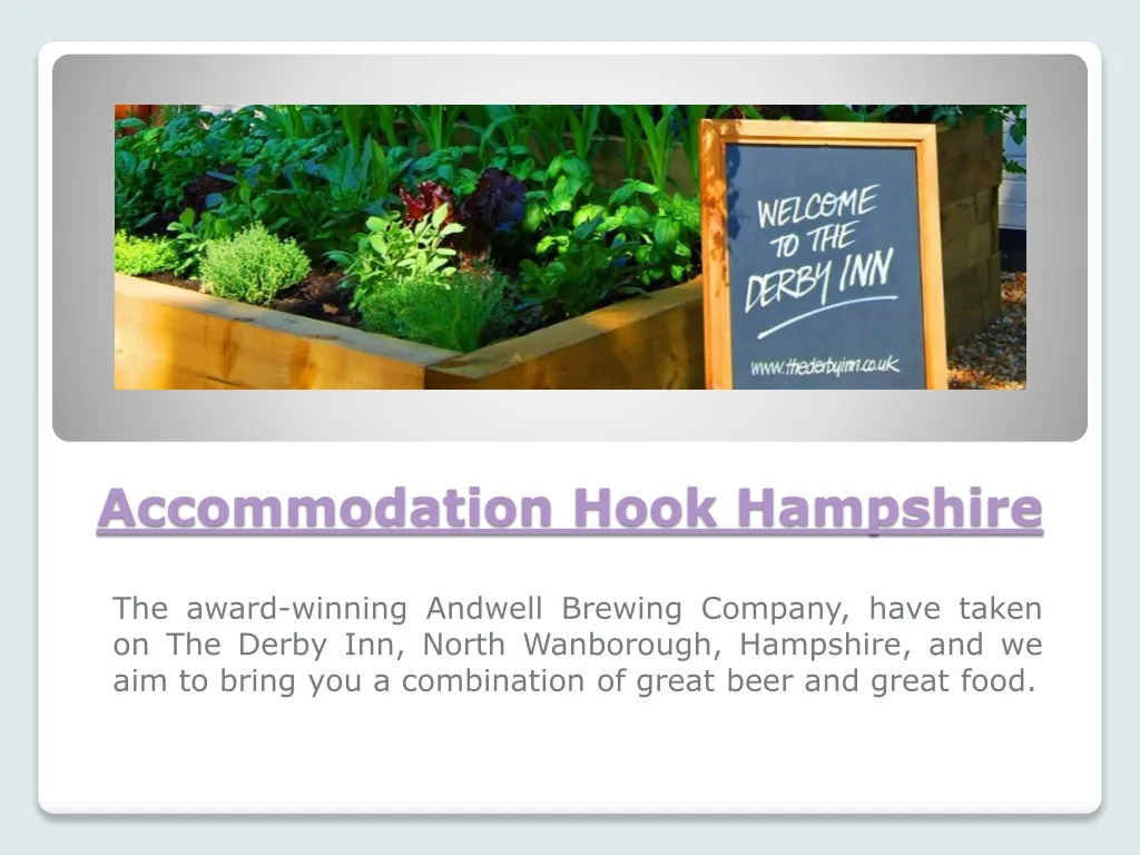accommodation hook hampshire