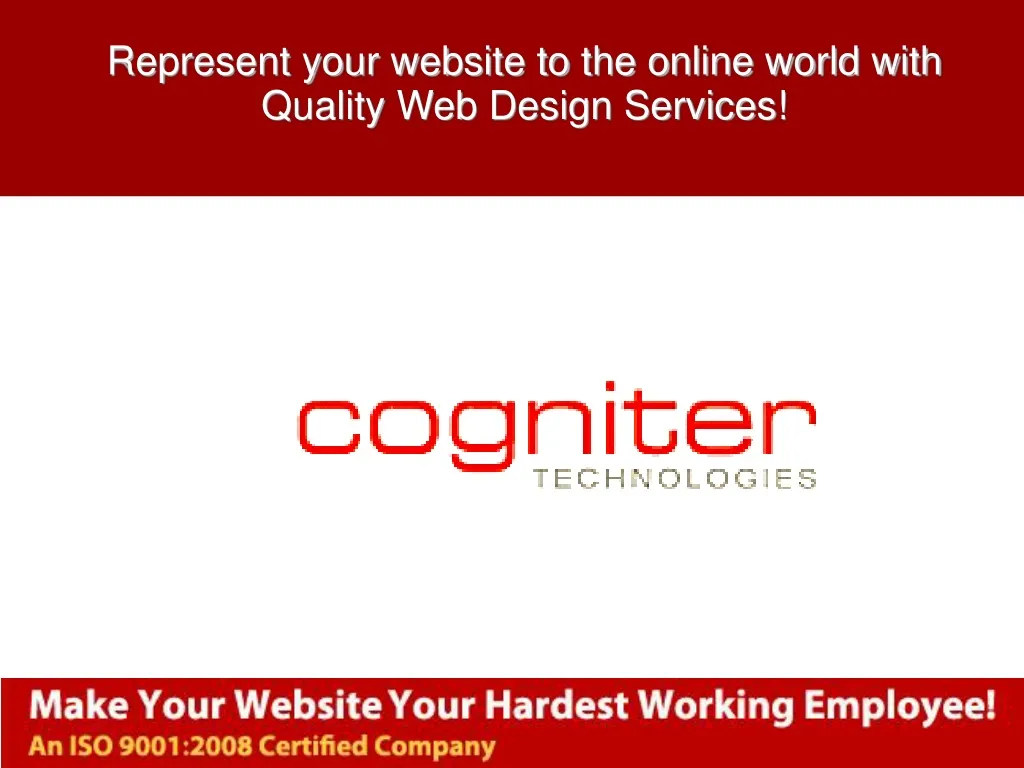 represent your website to the online world with