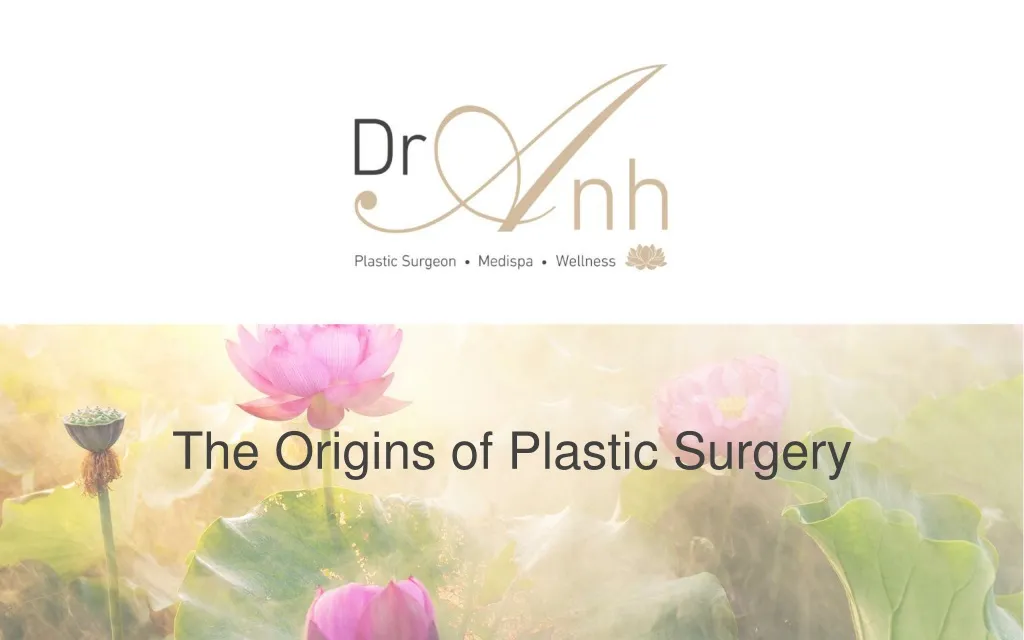 the origins of plastic surgery