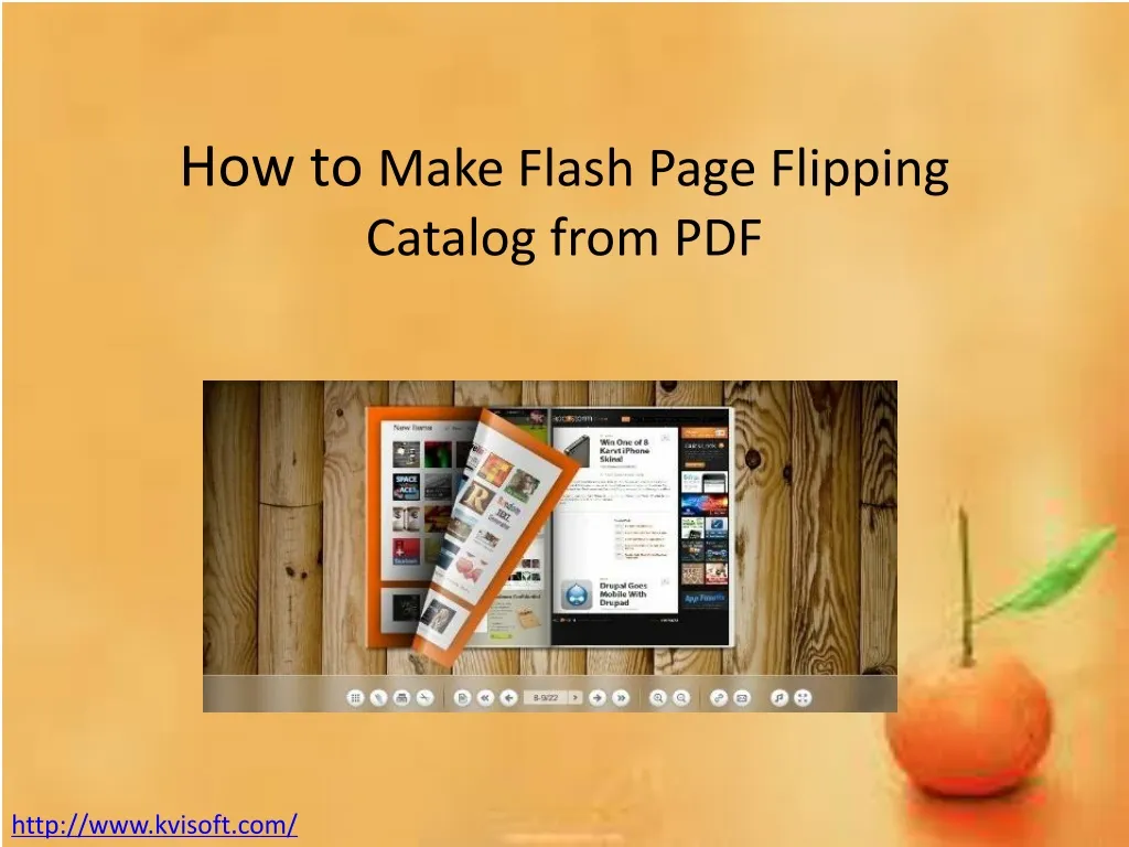 how to make flash page flipping catalog from pdf