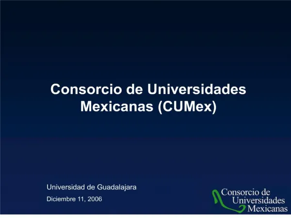 consorcio de universidades mexicanas cumex