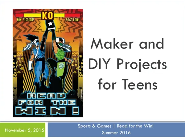 Maker and DIY Projects for Teens