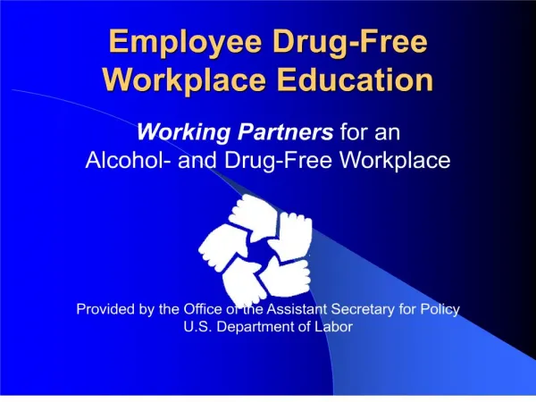 employee drug-free workplace education