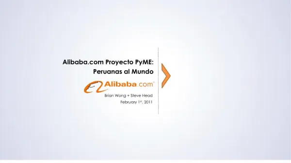 alibaba proyecto pyme: peruanas al mundo