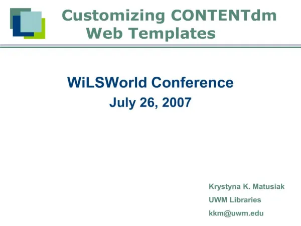 customizing contentdm web templates
