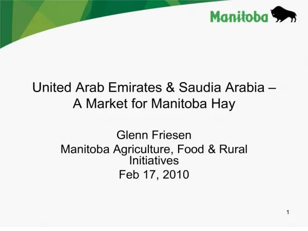 united arab emirates saudia arabia a market for manitoba hay