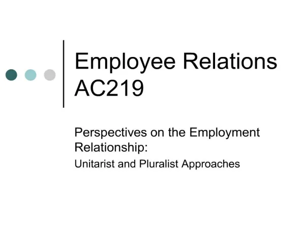 employee relations ac219