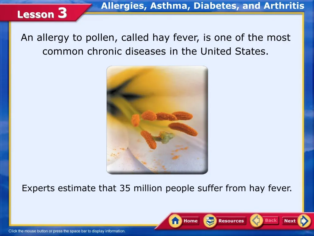 allergies asthma diabetes and arthritis