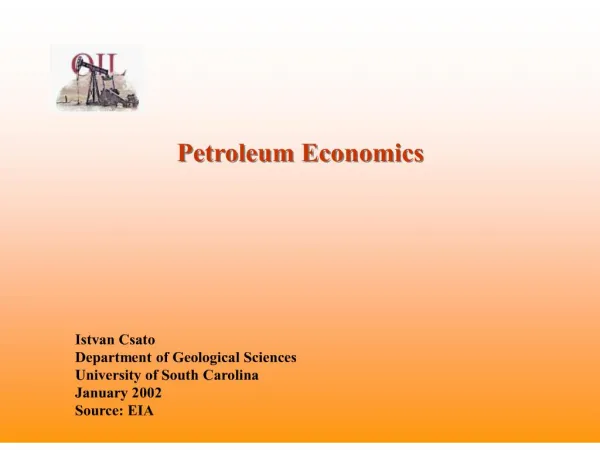 petroleum economics