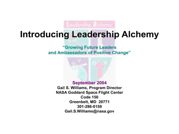 introducing leadership alchemy growing future leaders and ambassadors of positive change