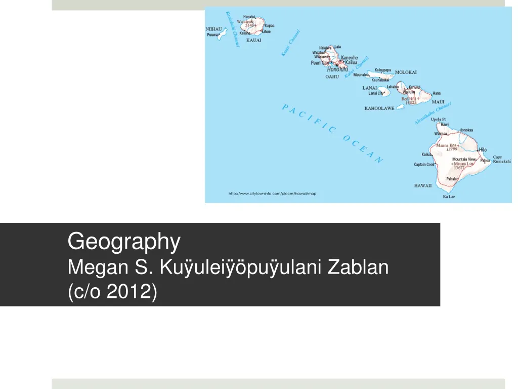 geography megan s ku ulei pu ulani zablan c o 2012