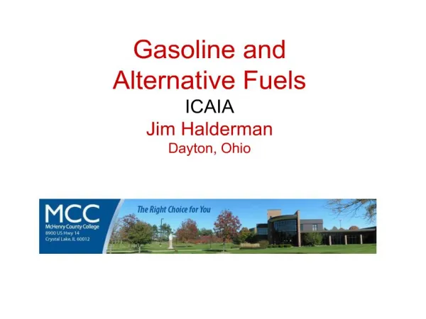 gasoline and alternative fuels icaia jim halderman dayton, ohio